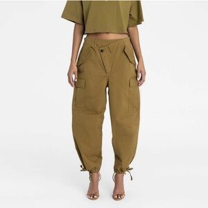 KBB by KAHLANA Women's Mid-Rise Straight Leg 'The Cargo Jogger' - Tan
